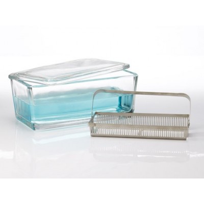 50 SLIDE STAINLESS STEEL RACK, WITH HANDLE ATTACHED