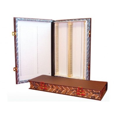 HiQA WOODEN FILOSLIDE 50 BOX - BLACK (BOOK FORM)