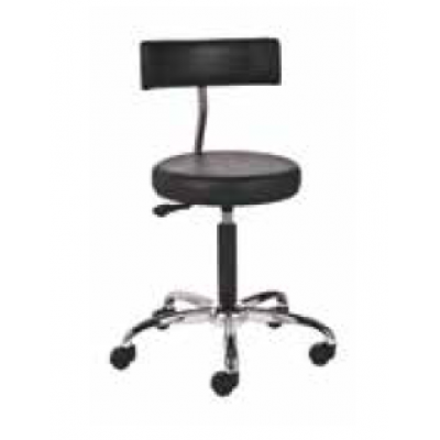 Hand Operated Stool with Backrest
