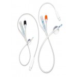 Disposable All Silicone Foley Catheter with Temperature Sensor