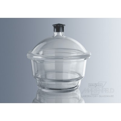 Desiccators with plastic knob in cover - With stopcock