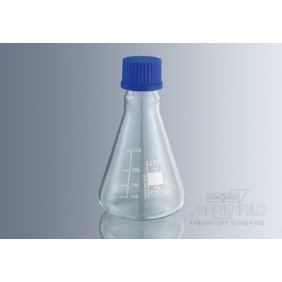 Erlenmeyer flasks with screw cap
