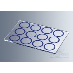 Microscope slides with printed rings