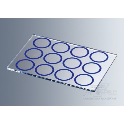 Microscope slides with printed rings