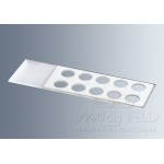 Microscope slides with reaction wells