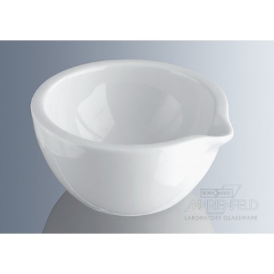 Mortars (Porcelain) - Glazed outside, rough inside