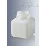 Square bottles, plastic - Wide neck