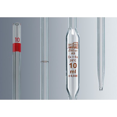 Volumetric pipettes, glass - Class AS, DIN EN ISO 648 except 3 ml, 4 ml and 15 ml