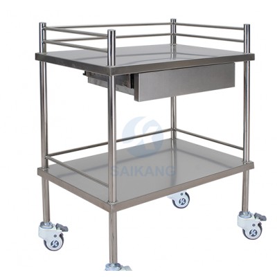 Stainless Steel Emergency Trolley