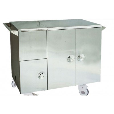 Stainless Steel Insulated Food Cart Electric Heated