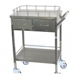 Stainless Steel Anaesthetic Trolley