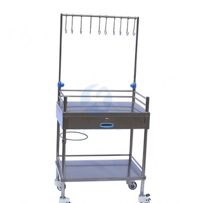 Stainless Steel Infusion Treatment Trolley