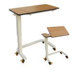 Hospital Overbed Table With Wheels