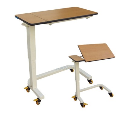 Hospital Overbed Table With Wheels