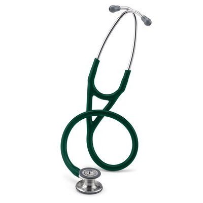 3M™ Littmann® Cardiology IV™ Stethoscope, Standard-Finish Chestpiece, Hunter Green Tube, Stainless Stem and Headset, 69cm, 6155