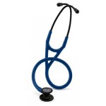 3M™ Littmann® Cardiology IV™ Stethoscope, Black-Finish Chestpiece, Navy Blue Tube, Black Stem and Headset, 69cm, 6168