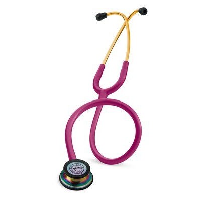 3M™ Littmann® Classic III™ Stethoscope, Rainbow-Finish, Raspberry Tube, 69cm, 5806